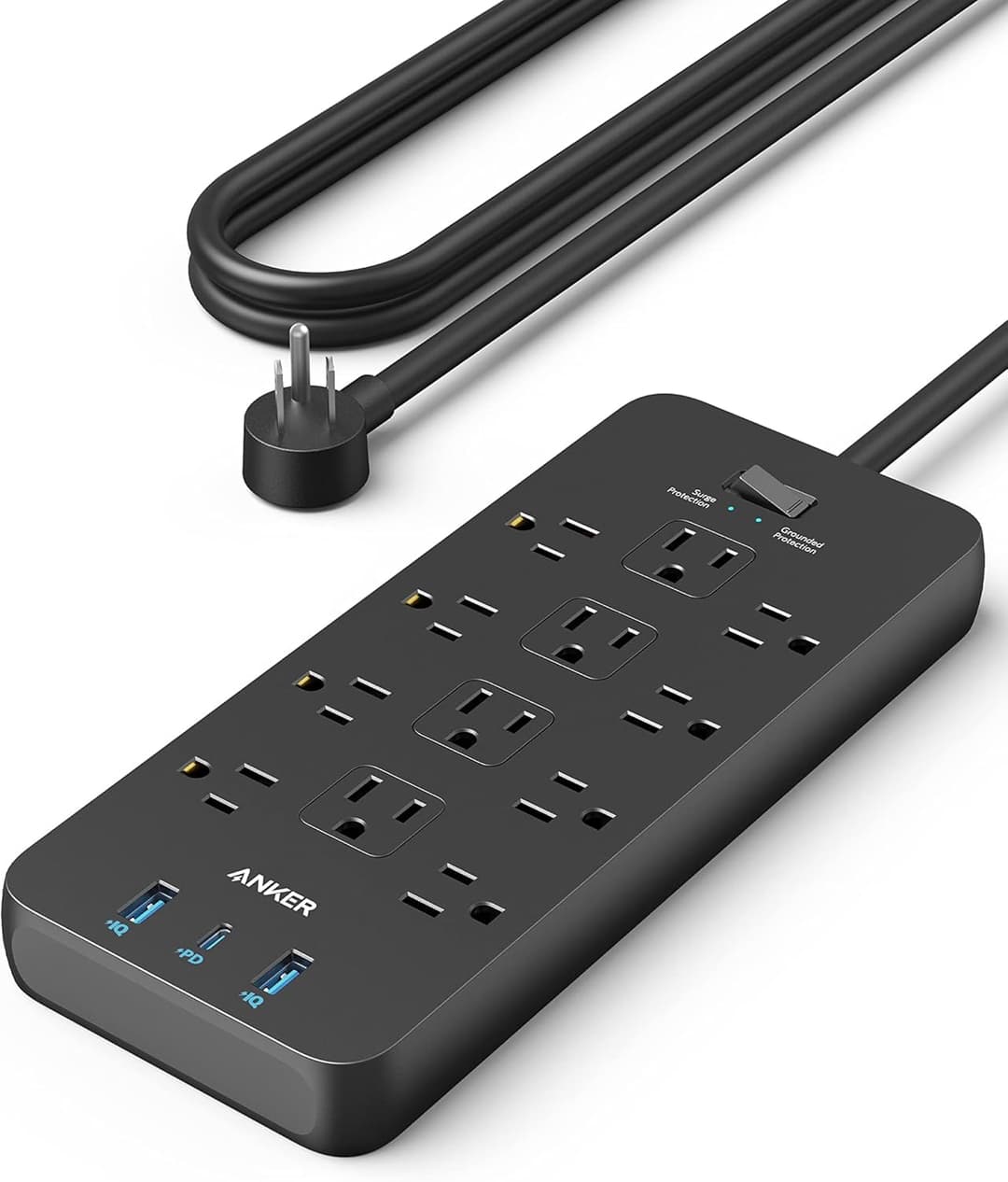 Anker Power Strip, 5 ft, Power Strips
